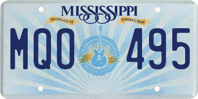 MS license plate MQO495