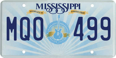 MS license plate MQO499