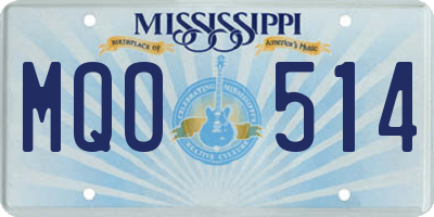 MS license plate MQO514