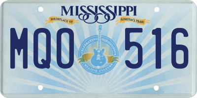 MS license plate MQO516