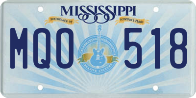 MS license plate MQO518