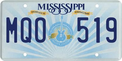 MS license plate MQO519