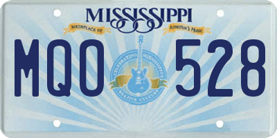 MS license plate MQO528