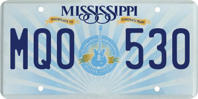 MS license plate MQO530