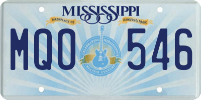 MS license plate MQO546