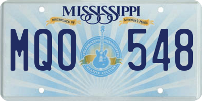 MS license plate MQO548