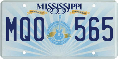 MS license plate MQO565