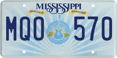 MS license plate MQO570