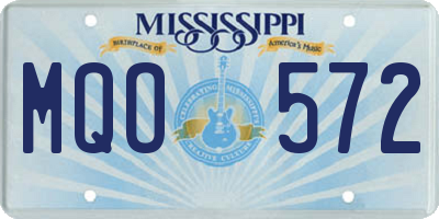 MS license plate MQO572