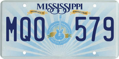 MS license plate MQO579