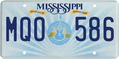 MS license plate MQO586