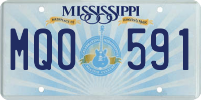 MS license plate MQO591