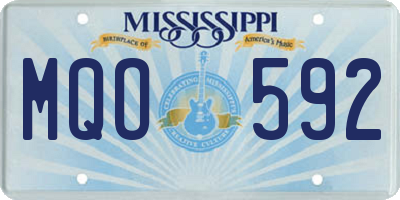 MS license plate MQO592