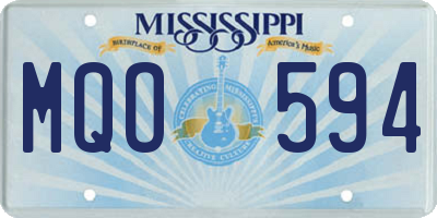 MS license plate MQO594