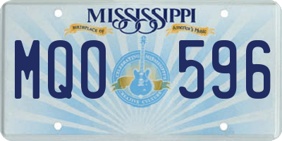 MS license plate MQO596