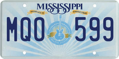 MS license plate MQO599