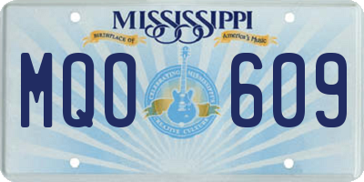 MS license plate MQO609