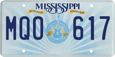 MS license plate MQO617