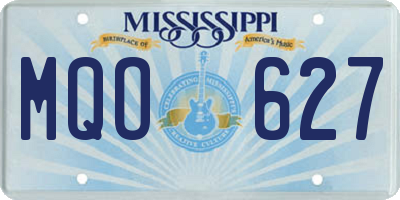 MS license plate MQO627