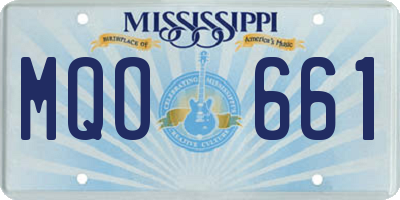 MS license plate MQO661