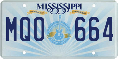 MS license plate MQO664