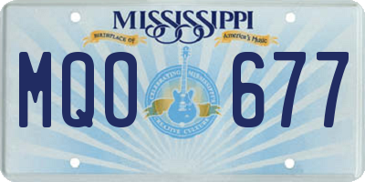 MS license plate MQO677