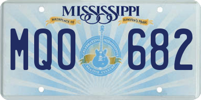 MS license plate MQO682