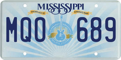 MS license plate MQO689