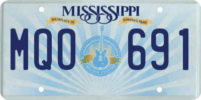 MS license plate MQO691