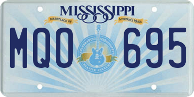 MS license plate MQO695