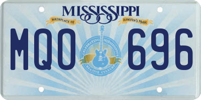 MS license plate MQO696