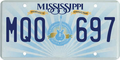 MS license plate MQO697