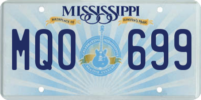 MS license plate MQO699