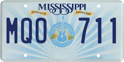MS license plate MQO711