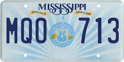 MS license plate MQO713