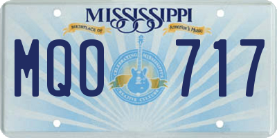 MS license plate MQO717