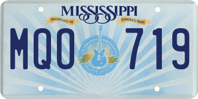 MS license plate MQO719