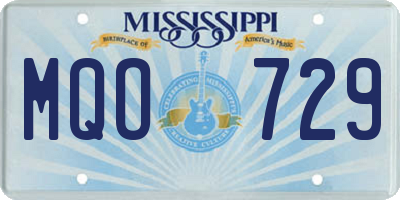 MS license plate MQO729