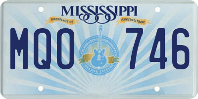 MS license plate MQO746