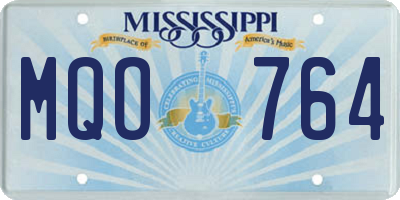 MS license plate MQO764