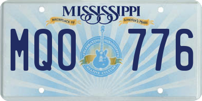 MS license plate MQO776