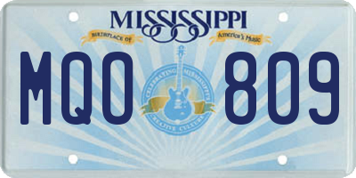 MS license plate MQO809