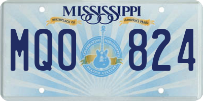 MS license plate MQO824