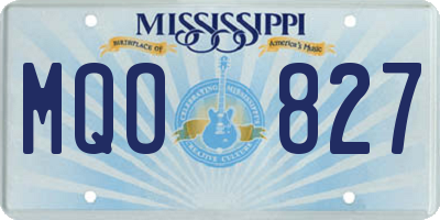 MS license plate MQO827