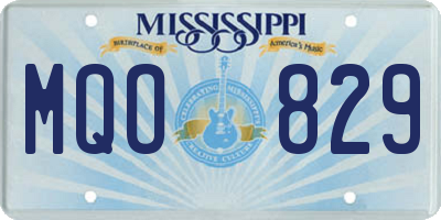 MS license plate MQO829