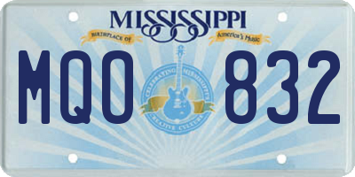 MS license plate MQO832
