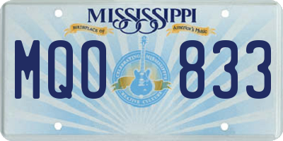 MS license plate MQO833