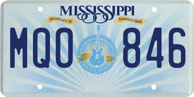 MS license plate MQO846