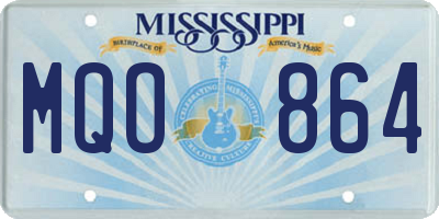 MS license plate MQO864