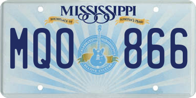 MS license plate MQO866